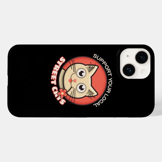 Unterstützen Sie Ihre lokalen Straßenkatzen Case-Mate iPhone Hülle (Rückseite (Horizontal))