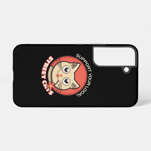 Unterstützen Sie Ihre lokalen Straßenkatzen Samsung Galaxy Hülle (Rückseite (Horizontal))