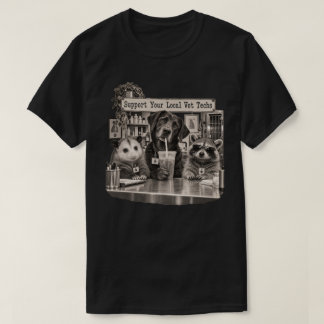 Unterstützen Sie Ihre Lokalen Tierarzthelfer Wasch T-Shirt