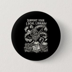 Unterstützen Sie Ihre örtliche Bibliothek-Goth-Buc Button