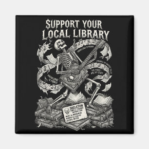 Unterstützen Sie Ihre örtliche Bibliothek-Goth-Buc Magnet