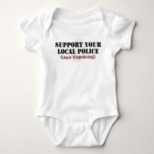 Unterstützen Sie Ihre örtliche Polizei - Fingerabd Baby Strampler