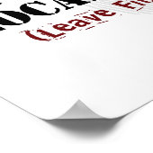 Unterstützen Sie Ihre örtliche Polizei - Fingerabd Poster (Ecke)