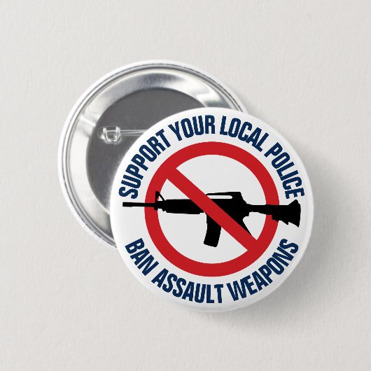 Unterstützen Sie Ihre örtliche Polizei - Verbieten Button (Vorne & Hinten)