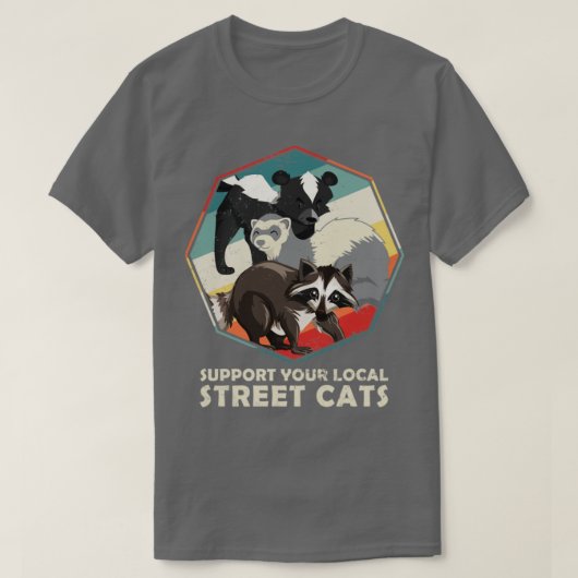 Unterstützen Sie Ihre örtlichen Straßenkatzen Funn T-Shirt (Design vorne)