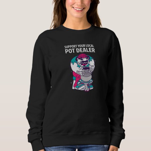 Unterstützen Sie Ihre Pot-Händler-Keramik Pot Arti Sweatshirt (Vorderseite)