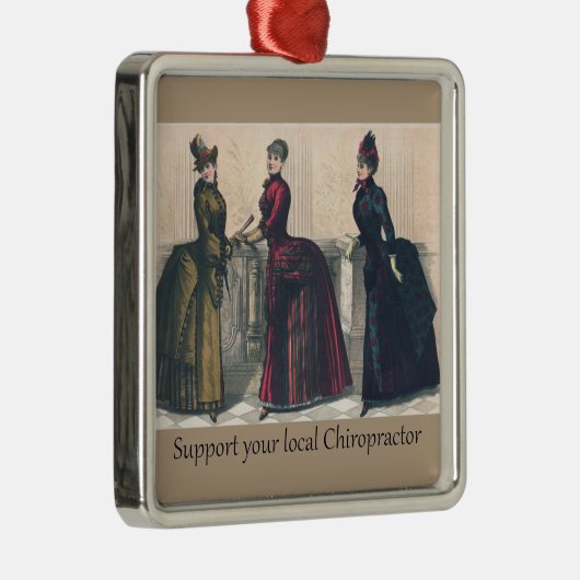 Unterstützen Sie Ihren Chiropraktiker vor Ort Ornament Aus Metall (Rechts)