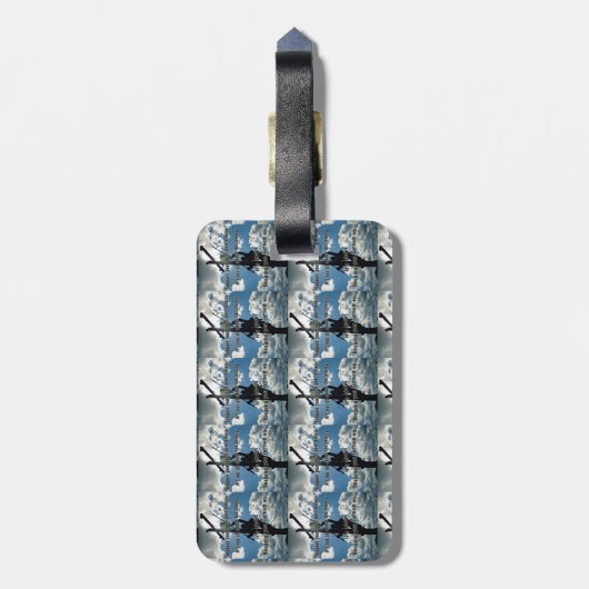 Unterstützen Sie Ihren Lineman Gepäckanhänger (Rückseite vertikal)