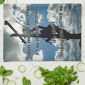 Unterstützen Sie Ihren Lineman Küchentuch (Gefaltet)