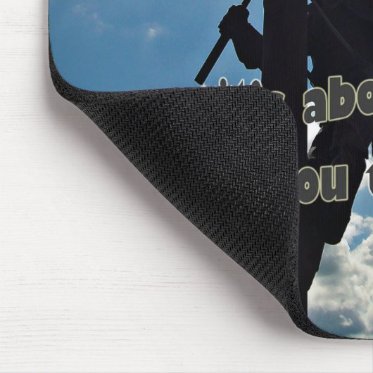 Unterstützen Sie Ihren Lineman Mousepad (Ecke)