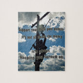 Unterstützen Sie Ihren Lineman Puzzle (Vertikal)