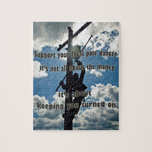 Unterstützen Sie Ihren Lineman Puzzle (Vertikal)