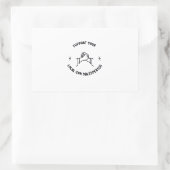 Unterstützen Sie Ihren lokalen Autohändler Rechteckiger Aufkleber (Tasche)