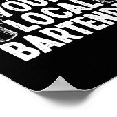 Unterstützen Sie Ihren lokalen Barkeeper Funny Bar Poster (Ecke)