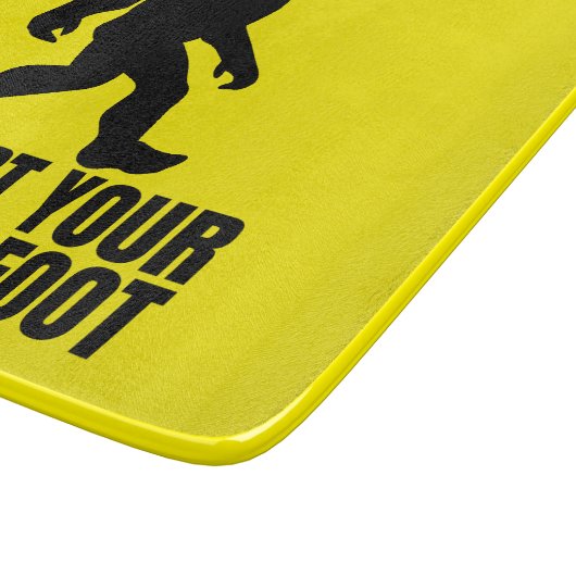 Unterstützen Sie Ihren lokalen Bigfoot Funny Bigfo Schneidebrett (Ecke)