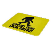 Unterstützen Sie Ihren lokalen Bigfoot Funny Bigfo Schneidebrett (Ecke)