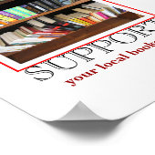 Unterstützen Sie Ihren lokalen Buchladen Poster (Ecke)