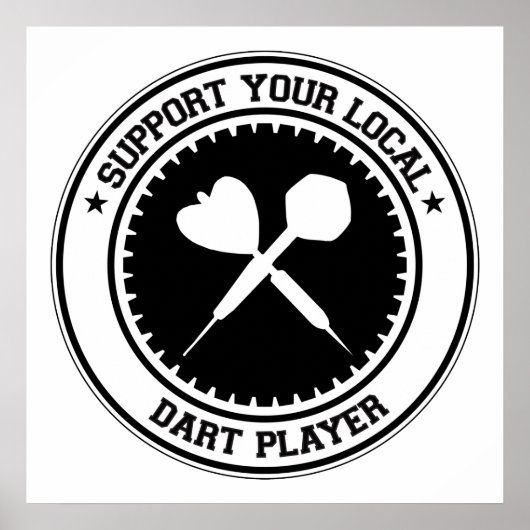 Unterstützen Sie Ihren lokalen DART-Player Poster (Vorne)