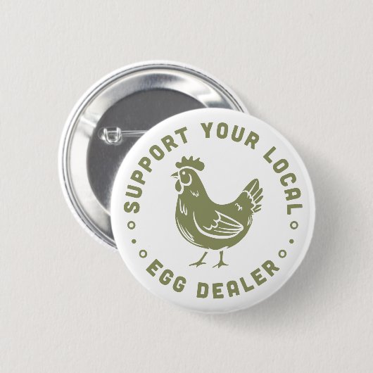 Unterstützen Sie Ihren örtlichen Eierhändler lusti Button (Vorne & Hinten)