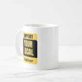 Unterstützen Sie Ihren Skydiver vor Ort Kaffeetasse (Vorderseite Links)
