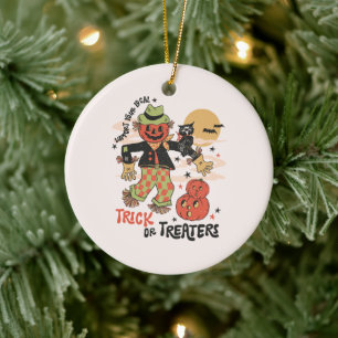 Unterstützen Sie Ihren Trick oder Ihre Behandlung Keramik Ornament