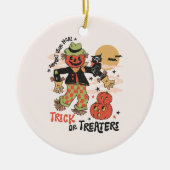 Unterstützen Sie Ihren Trick oder Ihre Behandlung Keramik Ornament (Vorne)