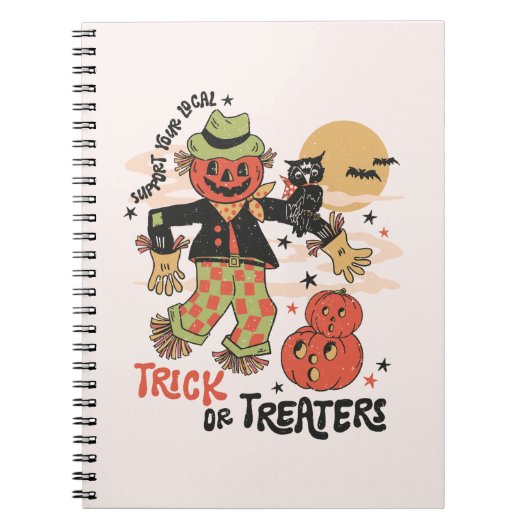 Unterstützen Sie Ihren Trick oder Ihre Behandlung  Notizblock (Vorderseite)