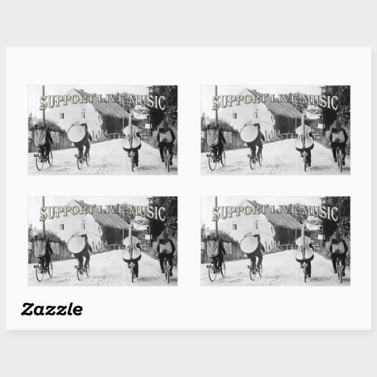 Unterstützen Sie Live Local Music Sticker (Blatt)