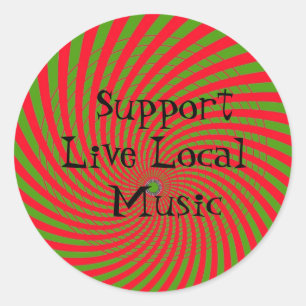 Unterstützen Sie Live Local Music Sticker