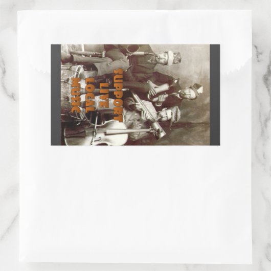 Unterstützen Sie Live Music Sticker (Tasche)