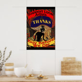 Unterstützen Sie lokale Künstler, kaufen Sie vor d Poster (Küche)