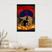Unterstützen Sie lokale Künstler, kaufen Sie vor d Poster (Küche)