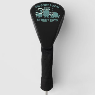 Unterstützen Sie lokale Straßenkatze lustiger Wasc Golf Headcover