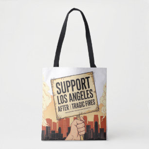 Unterstützen Sie Los Angeles nach den tragischen B Tasche