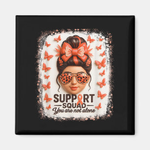 Unterstützen Sie Squad Leukämie Ribbon Butterfly S Magnet