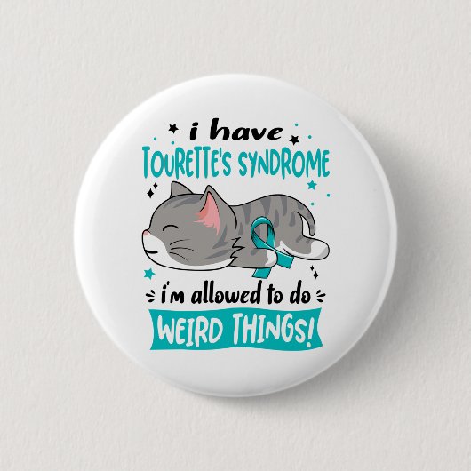 Unterstützen Sie Tourettes Syndrom-Sensibilisierun Button (Vorderseite)