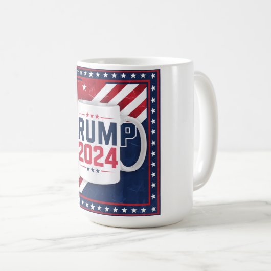Unterstützen Sie Trump in jedem Morgenkaffee Kaffeetasse (VorderseiteRechts)