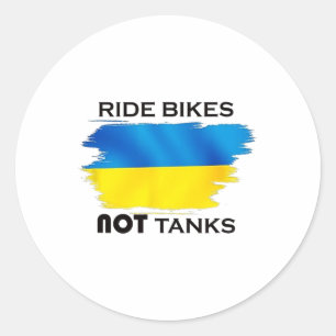 Unterstützen Sie Ukrainer Ukraine-Flaggen-Shirts S Runder Aufkleber