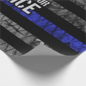 Unterstützen Sie unsere Polizeifahne Geschenkpapier (Ecke)