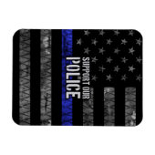 Unterstützen Sie unsere Polizeifahne Magnet (Horizontal)
