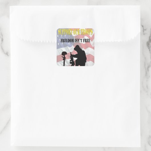Unterstützen Sie unsere Troops Stickers (Tasche)