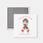 Unterstützen Sie unsere Truppenmagnete Magnet (Vorderseite/Rückseite)