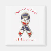 Unterstützen Sie unsere Truppenmagnete Magnet (Vorne)