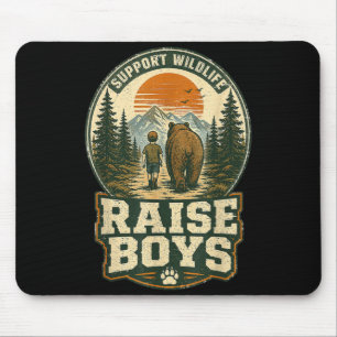 Unterstützen Sie Wildtiere, die Jungen aufziehen, Mousepad