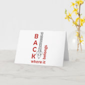 Unterstützen Sie, wo es gehört Karte (Gelbe Blume)