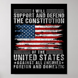 Unterstützen und Verteidigen die Verfassung - US-F Poster