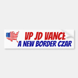 UNTERSTÜTZEN VP JD VANCE A NEW BORDER CZAR USA! Fl Autoaufkleber