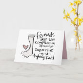 "Unterstützend und fest - Strick" Karte (Gelbe Blume)