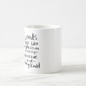 "Unterstützend und fest - Strick" Tasse (Mittel)