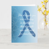 Unterstützende ME CFS Freundschaftskarte Karte (Gelbe Blume)